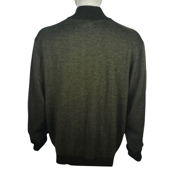 NWT Orvis Mens XL Sweater 100% Merino Wool Green Long Sleeve Casual Outdoors - Picture 2 of 9
